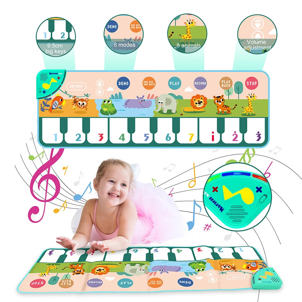 Coolplay 110x36cm Musical Piano Mat for Kids