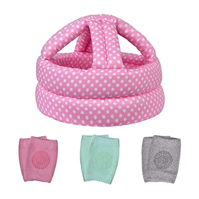 Baby Safety Helmet + Kneepad Set