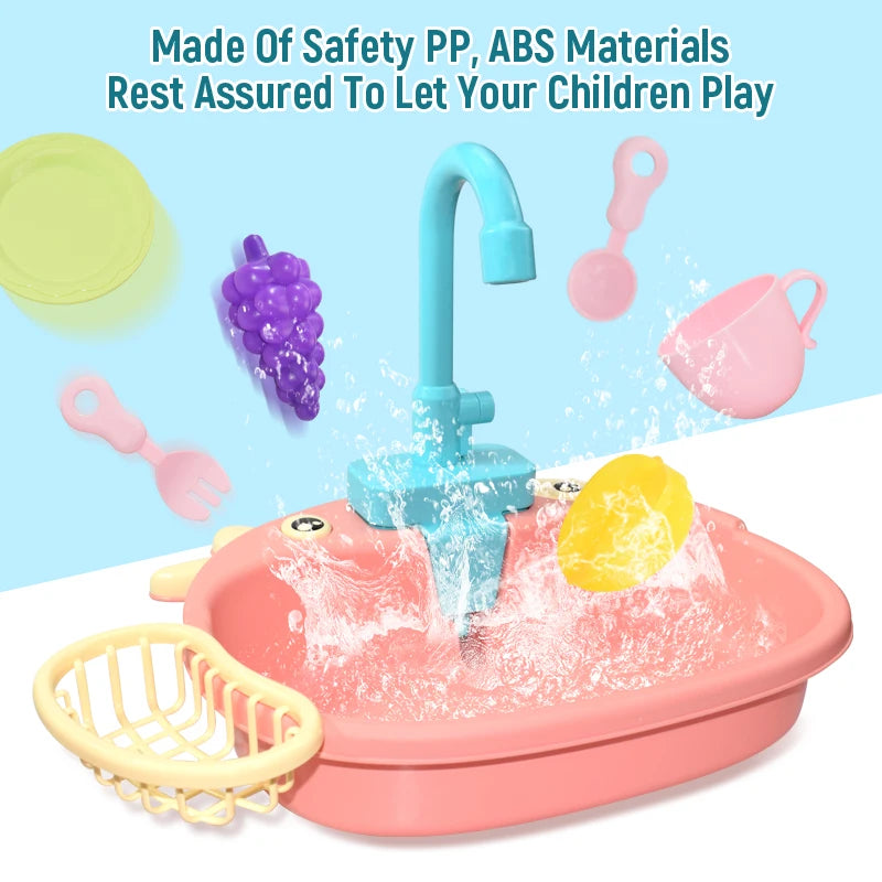 Kids Kitchen Sink Play Set