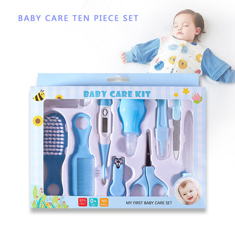 10Pcs Baby Care Kit in Blue