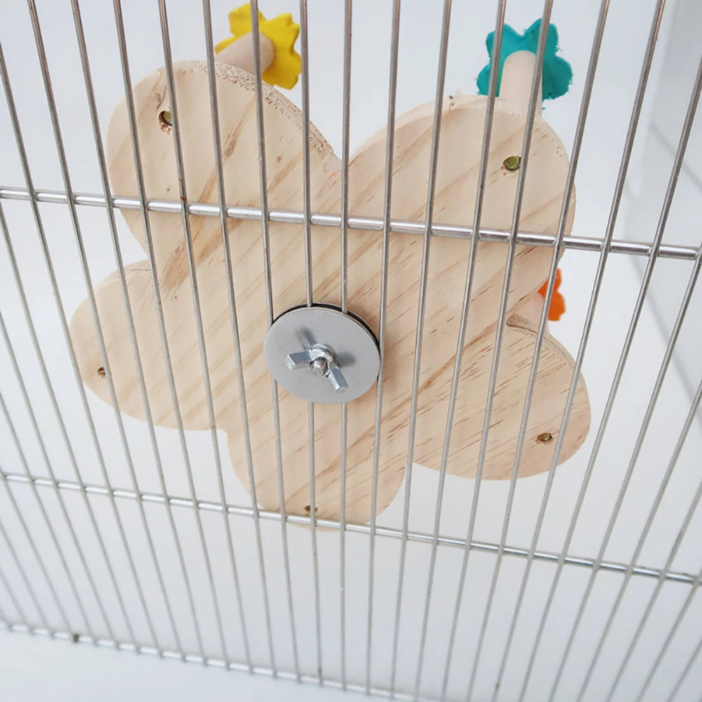 Wooden Parrots Ferris Wheel Toy