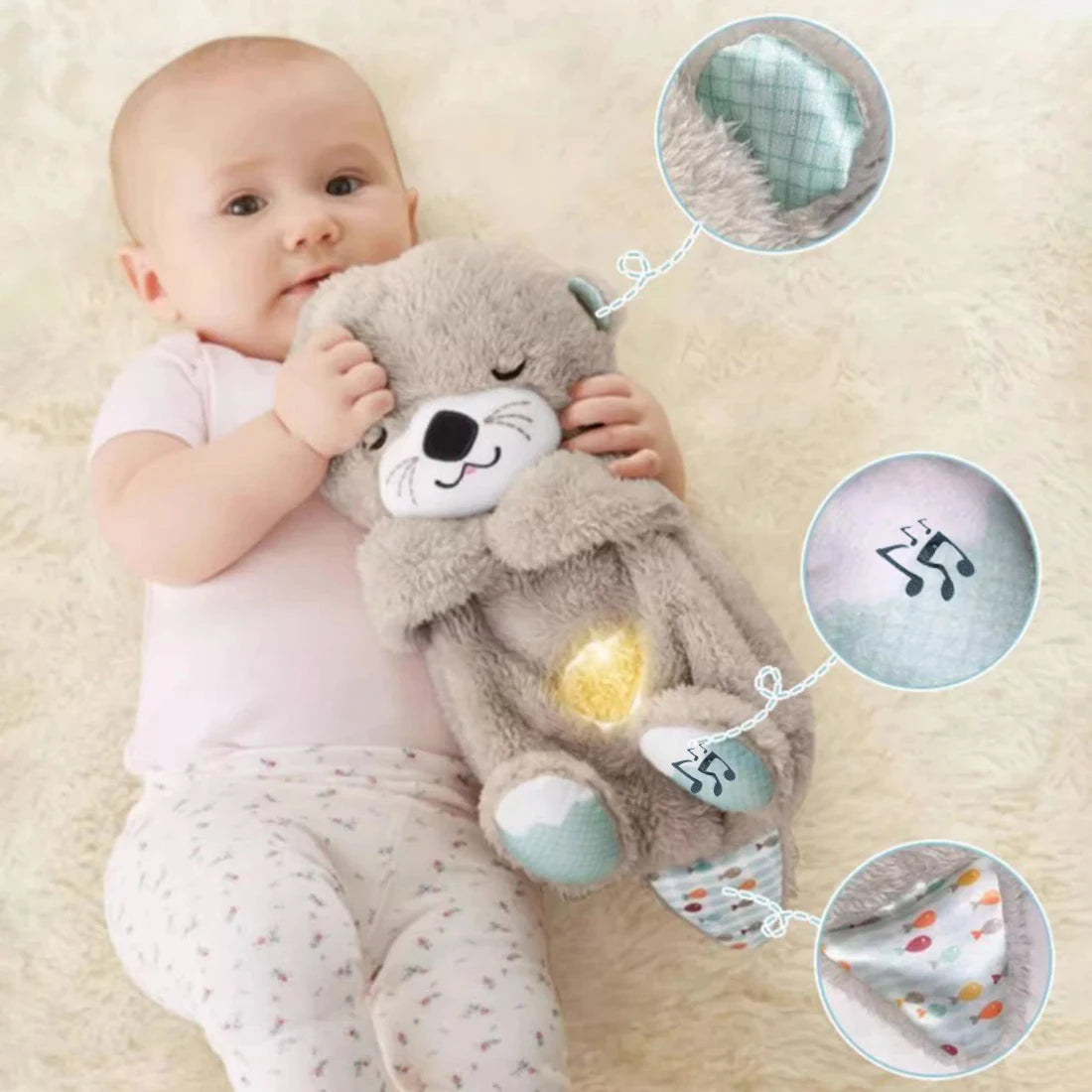 Breathing Bear Baby Soothing Plush Toy