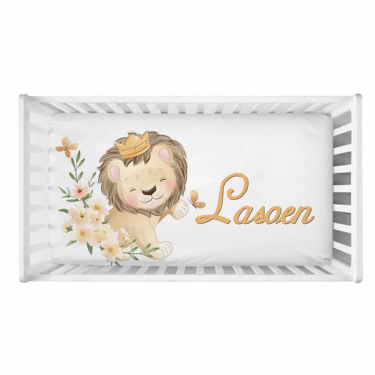 LVYZIHO Custom Cute Doodle Lion Baby Bedding Set