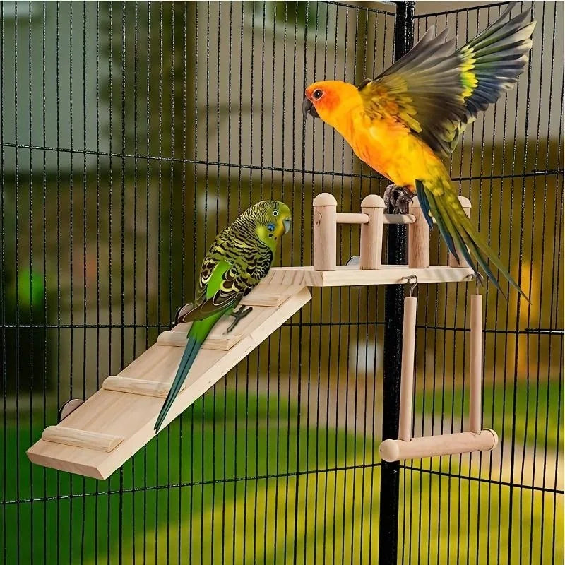 Pet Parrot Cage Toys Set