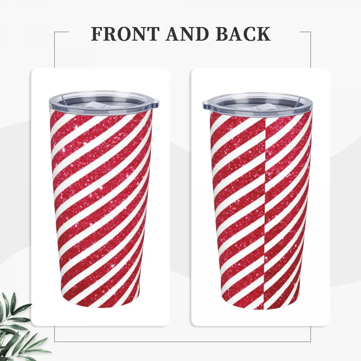 Christmas Car Glitter Tumbler