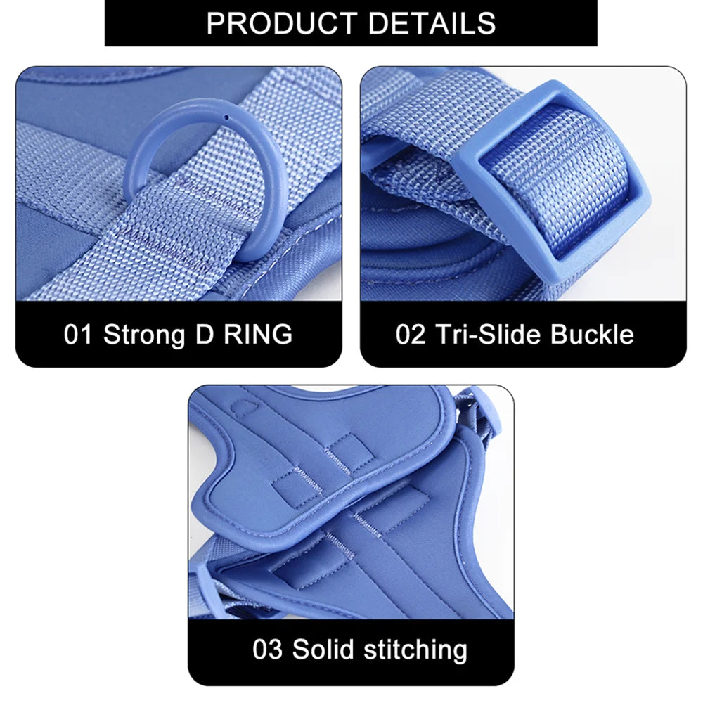 Adjustable Dog Harness Three-Piece Set