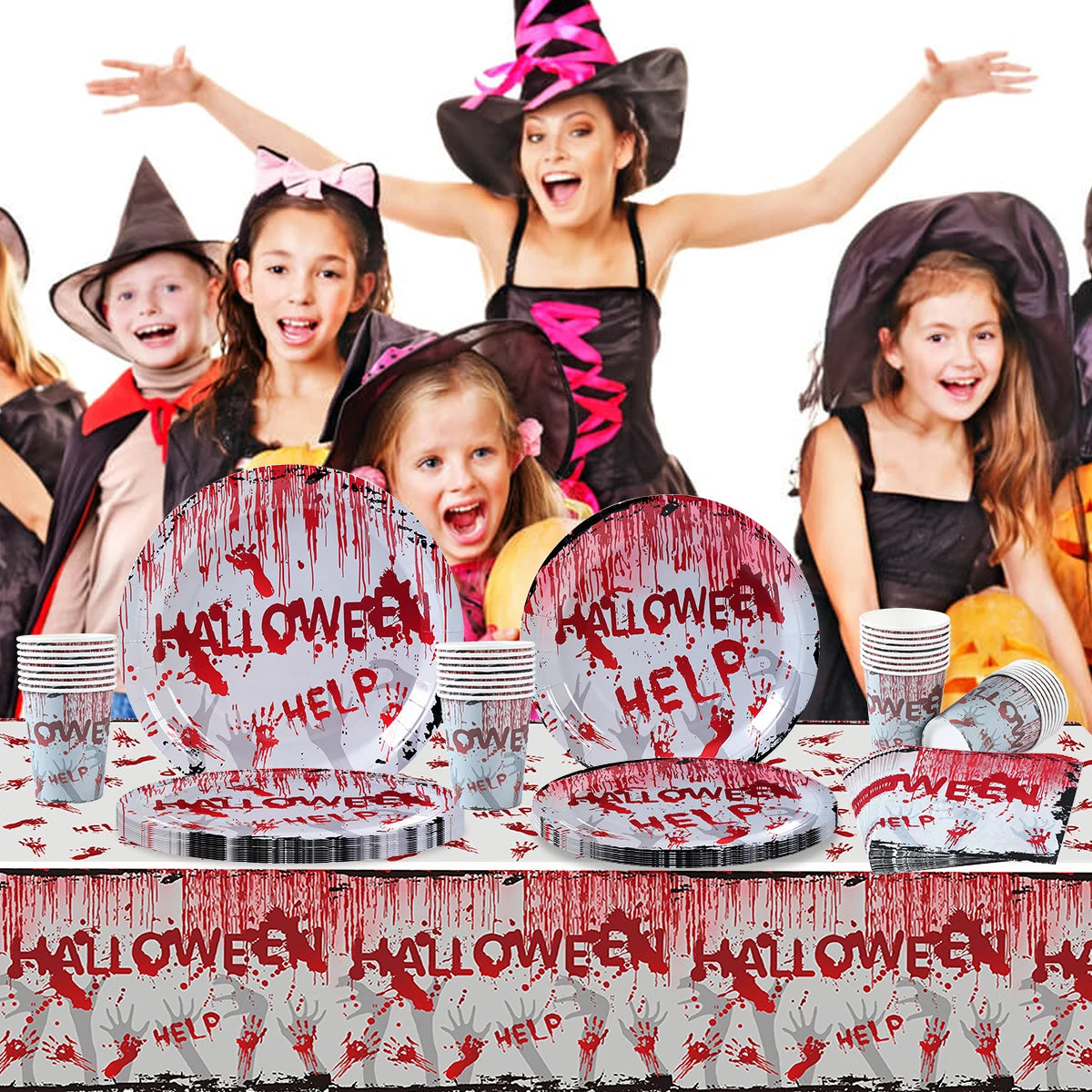 Halloween Blood Hand Party Tableware