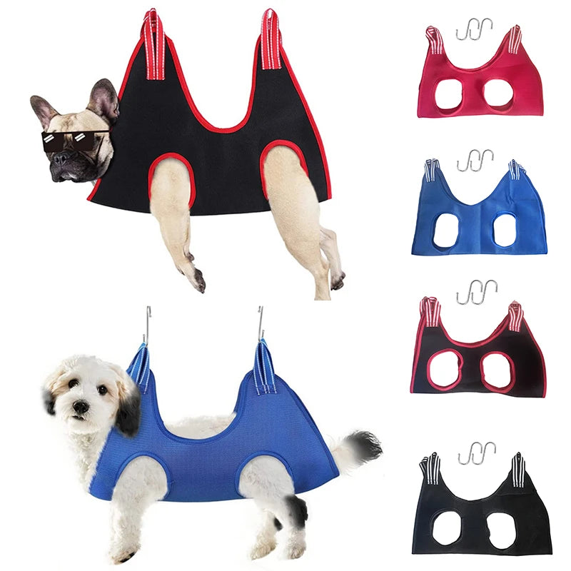 Dog Grooming Hammock Helper - Pet Bathing and Nail Trimming Bag