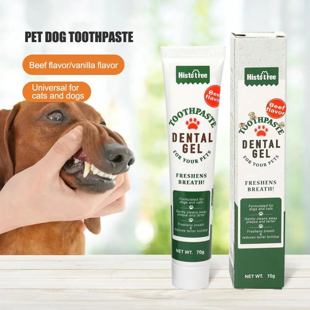 Refreshing Vanilla Beef Dog Toothpaste