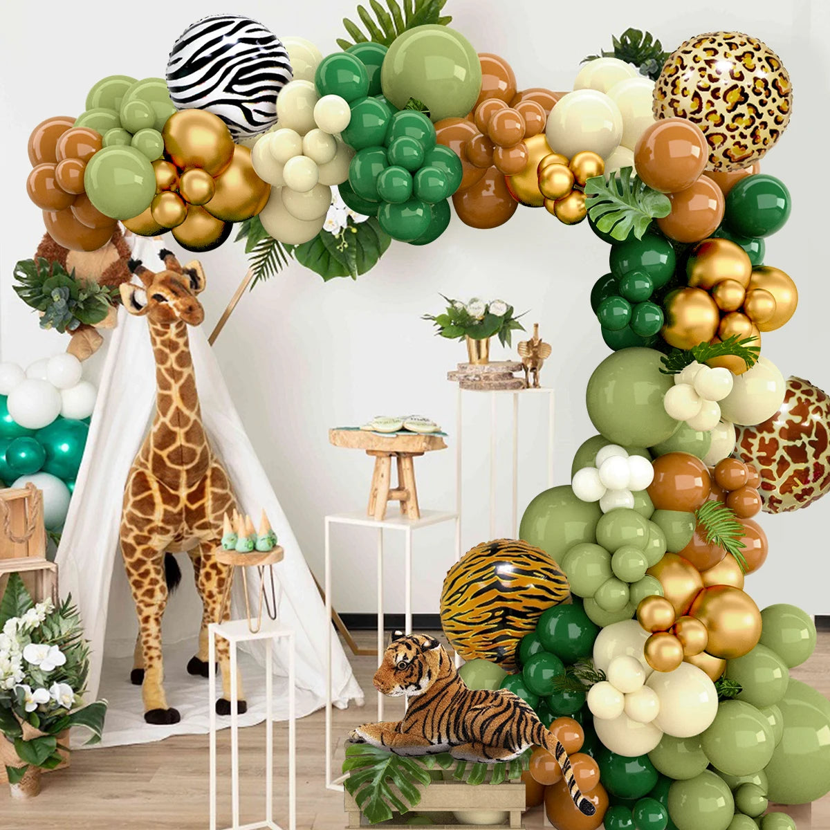 Jungle Animal Balloon Garland Kit