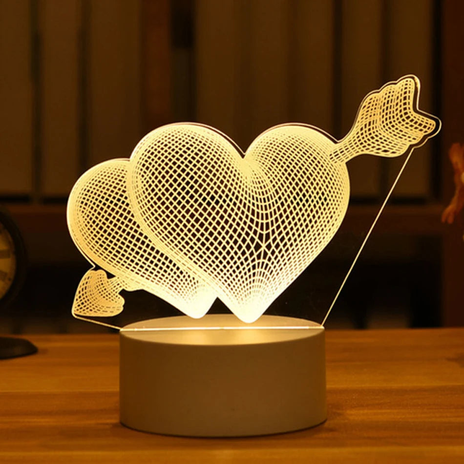 LED 3D Acrylic USB Night Light