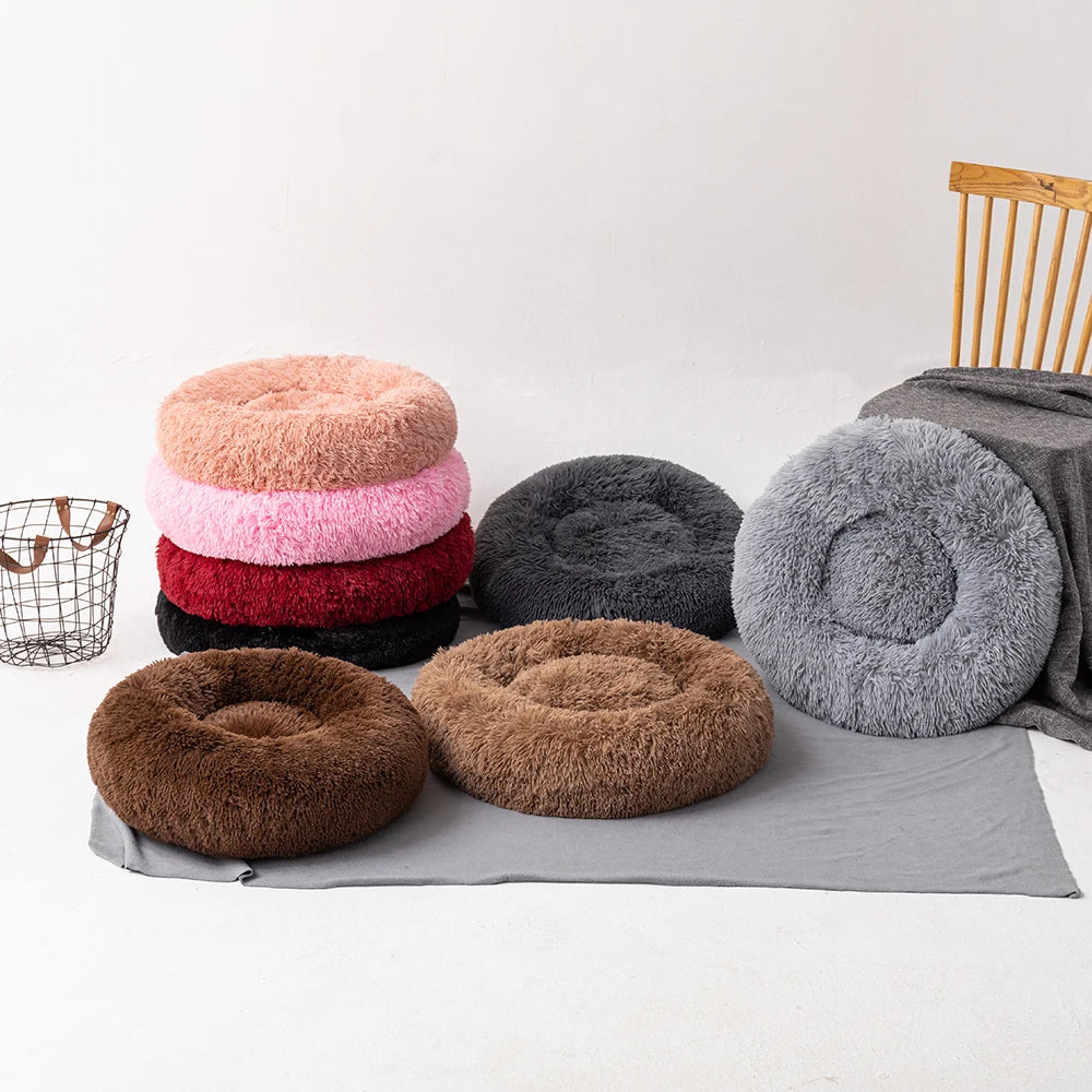 Cozy Donut Pet Bed For Dogs