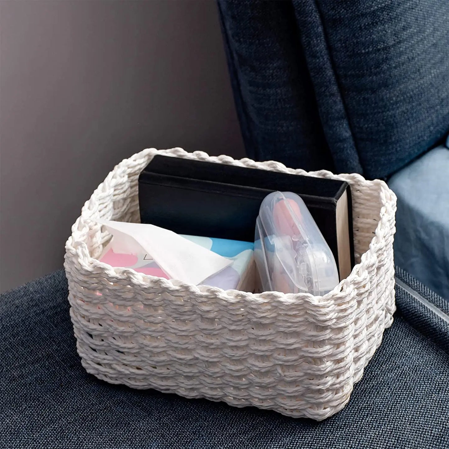 Set of 3 Braided Storage Baskets