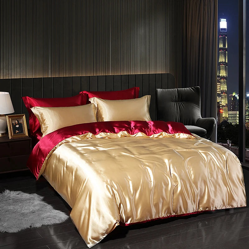 Luxury Satin Bedding Set - High End Gift Packaging