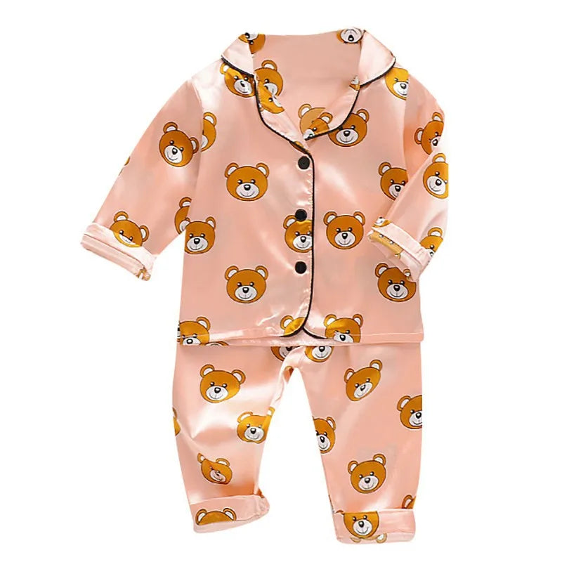 Toddler Silk Satin Pyjamas Set