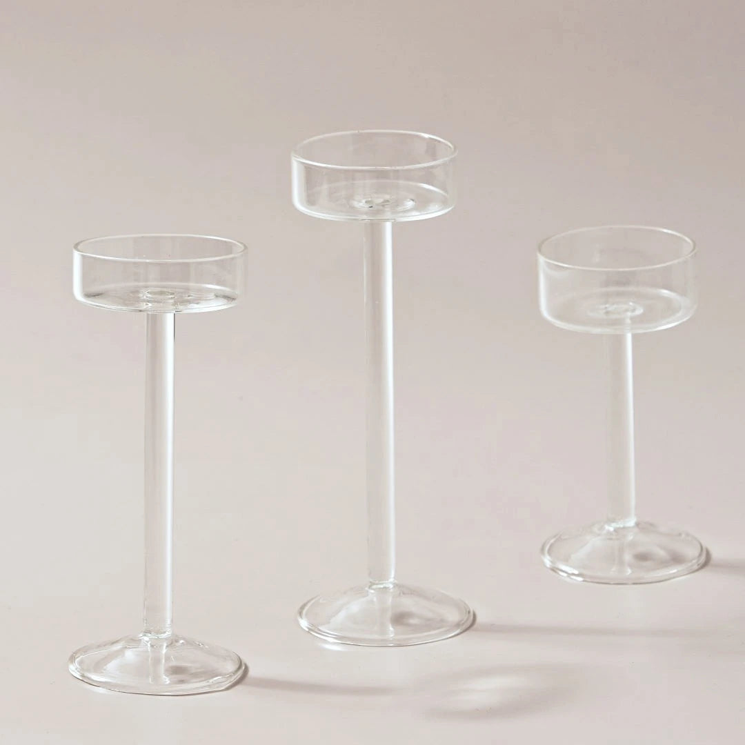 Crystal Tealight Candle Holders Set