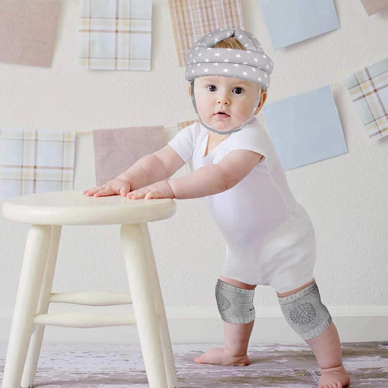 Baby Safety Helmet + Kneepad Set