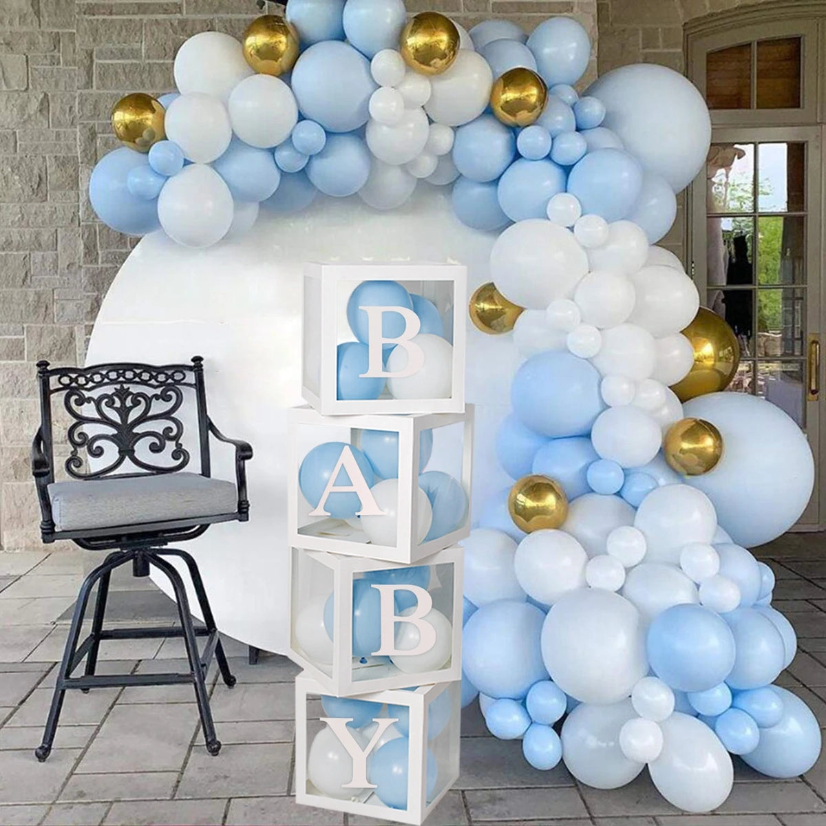 Custom Name Balloon Box Decoration