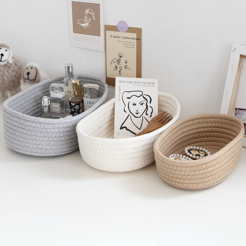 Nordic Cotton Rope Storage Baskets