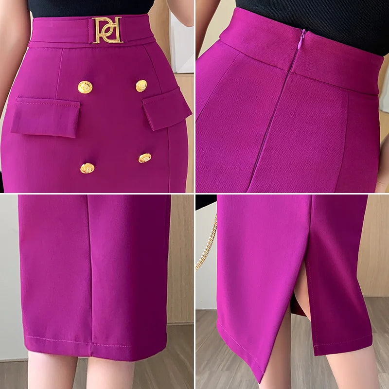 Elegant Women's Pencil Skirt - Slim Fit & Stylish