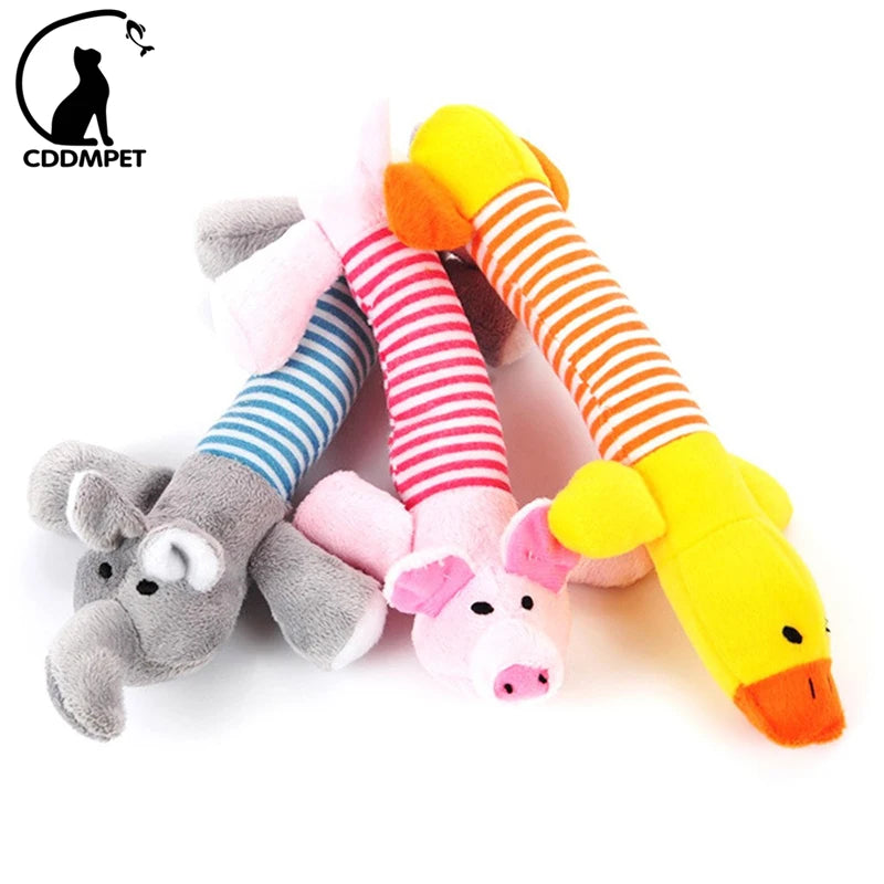 CDDMPET Plush Dog Toy - Interactive Chew Toy for Small Dogs