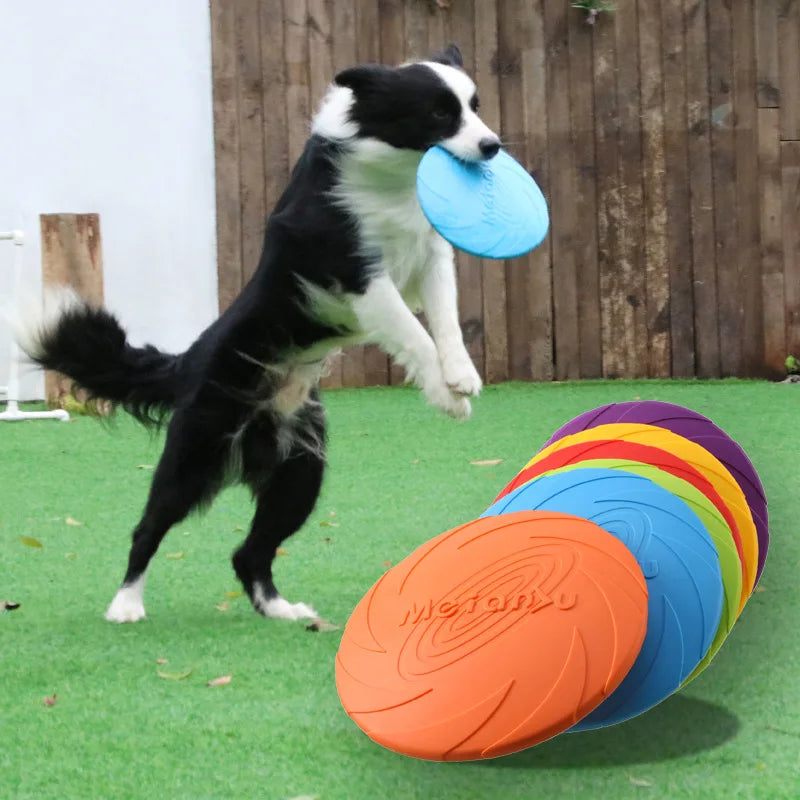 OUZEY Bite Resistant Dog Frisbee Toy