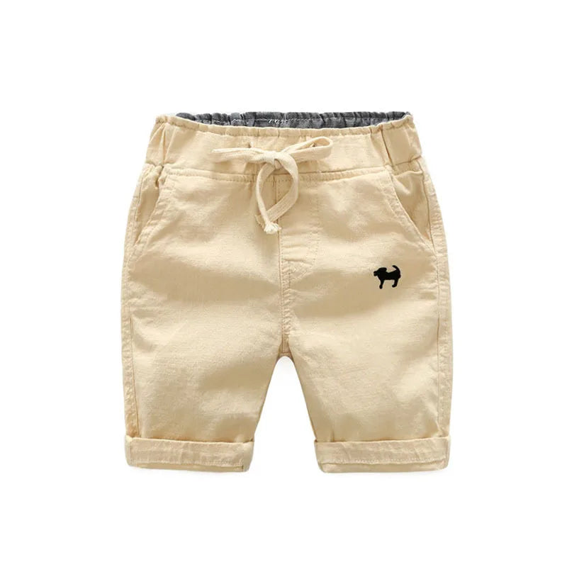 Embroidered Dog Sports Shorts for Boys