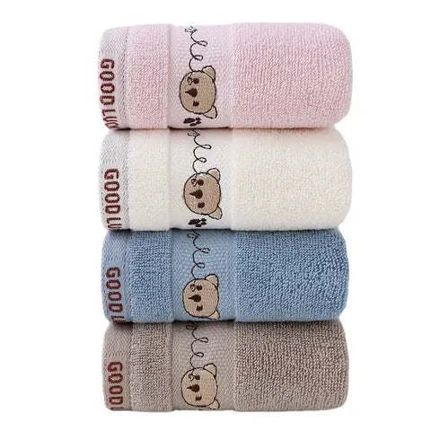 Cute Bear Cartoon Cotton Towel