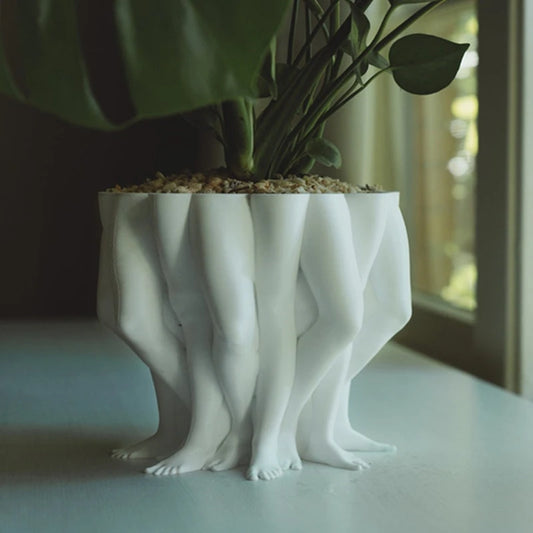 3D Printed PolyLeg Planter - Modern Art Decor