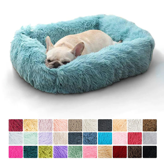 Plush Winter Dog Bed - Comfortable & Portable