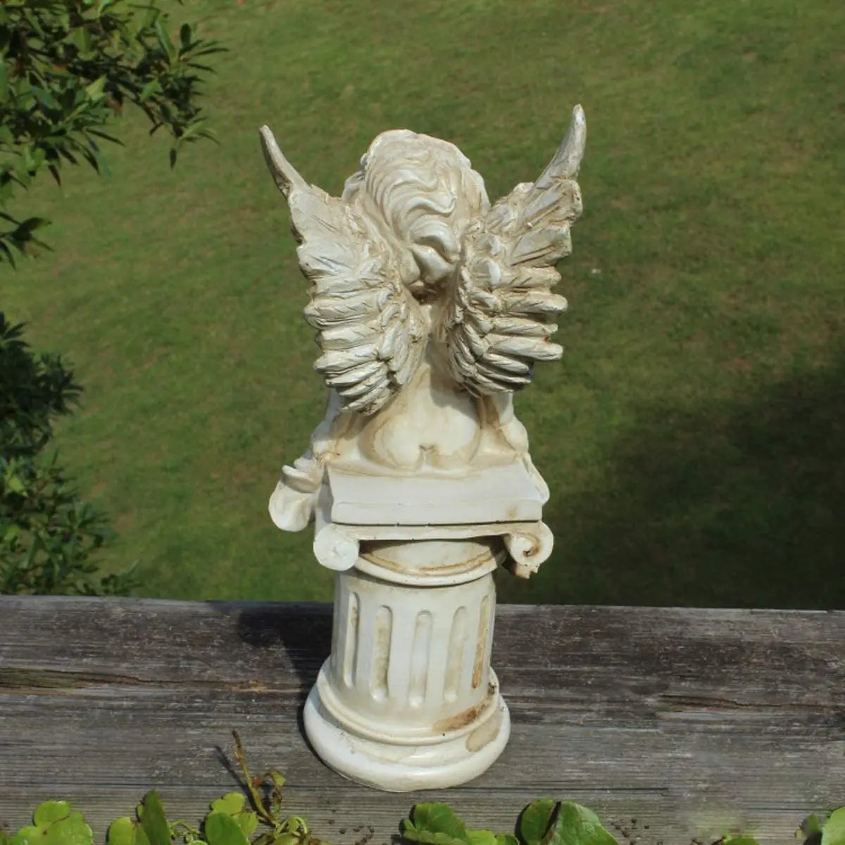 Cherub Angels Roman Pillar Garden Statue