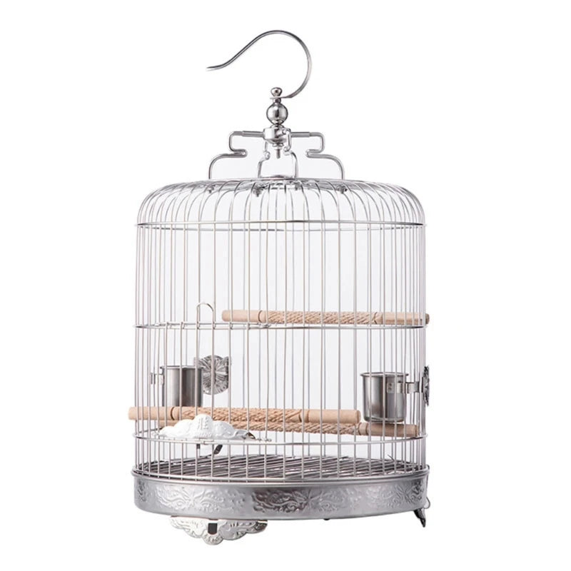 Stainless Steel Bird Cage with Stand