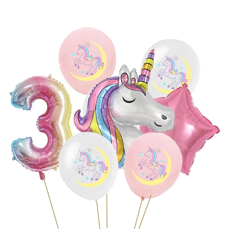 Unicorn Party Balloons Set