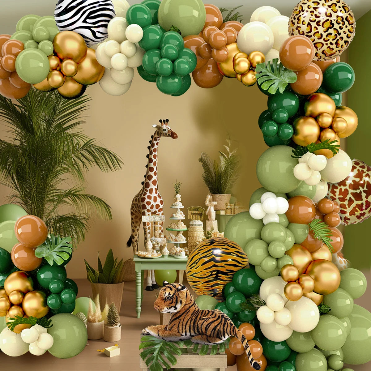 Jungle Animal Balloon Garland Kit