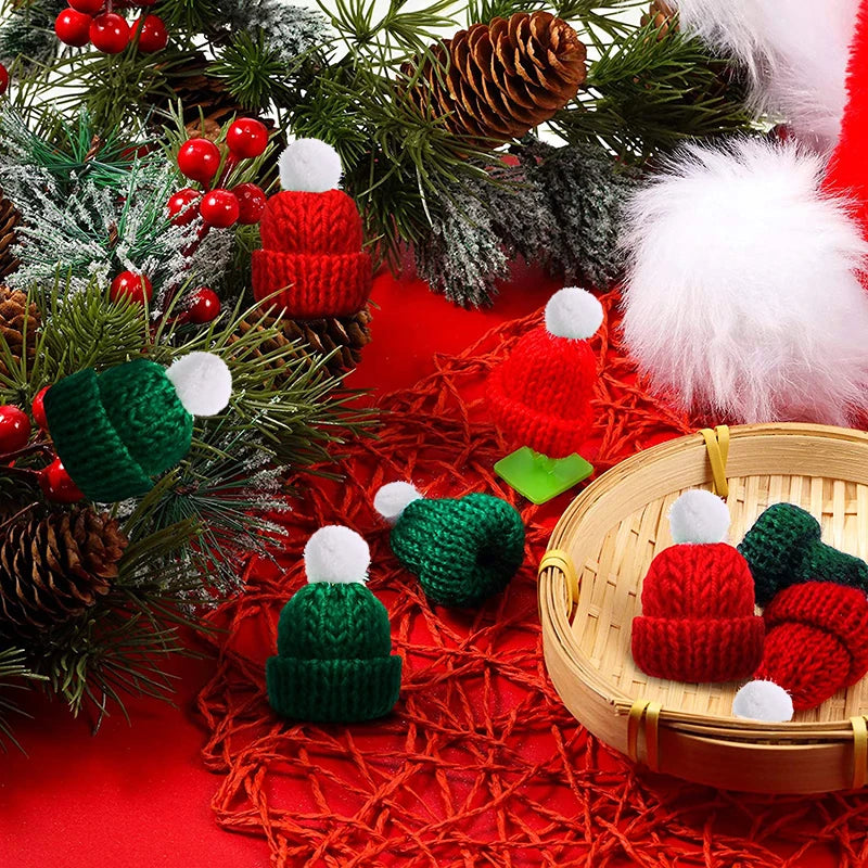 Mini Knitting Hats Christmas Ornaments