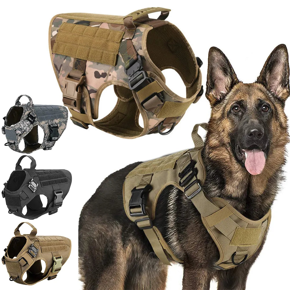 Military Tactical Dog Harness Set