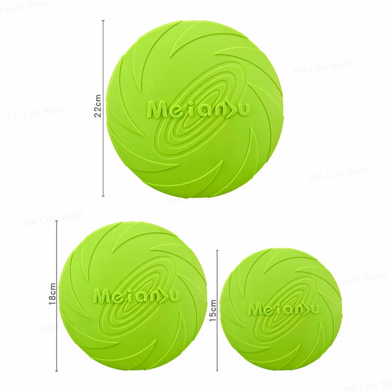 OUZEY Bite Resistant Dog Frisbee Toy