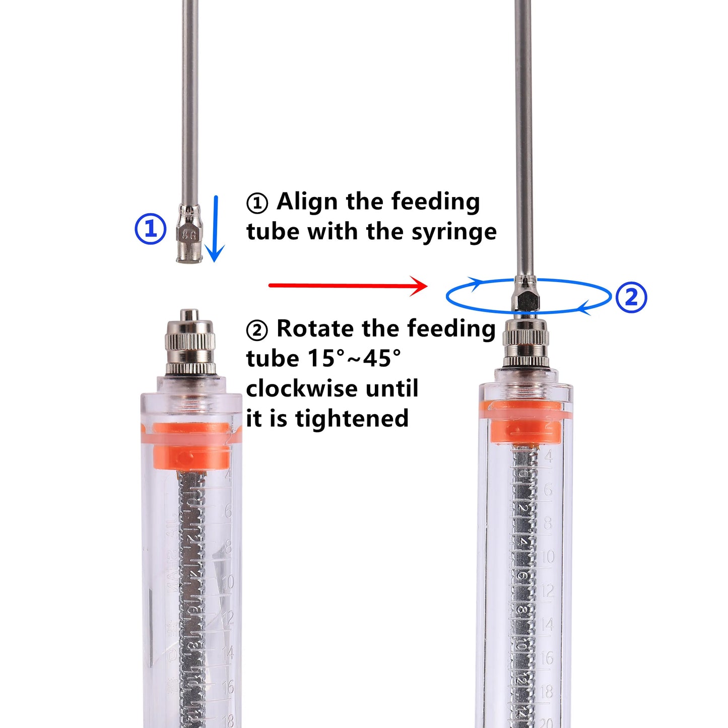 High Quality Parrot Feeding Syringe - 10ml 20ml