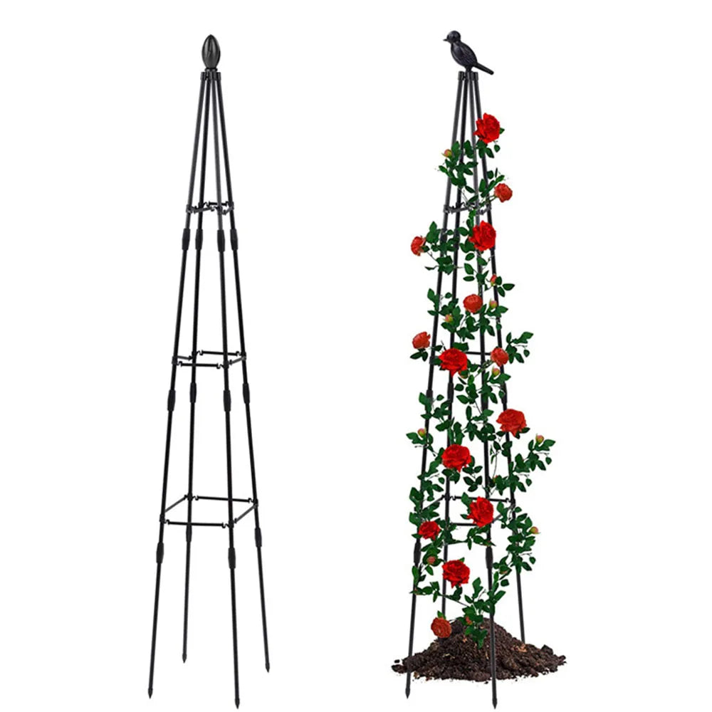 Metal Obelisk Plant Support Frame