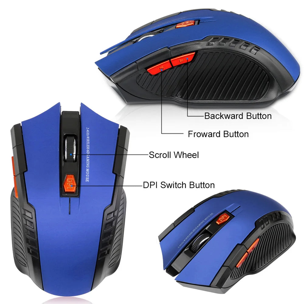 ORZERHOME 2.4GHz Wireless Optical Mouse