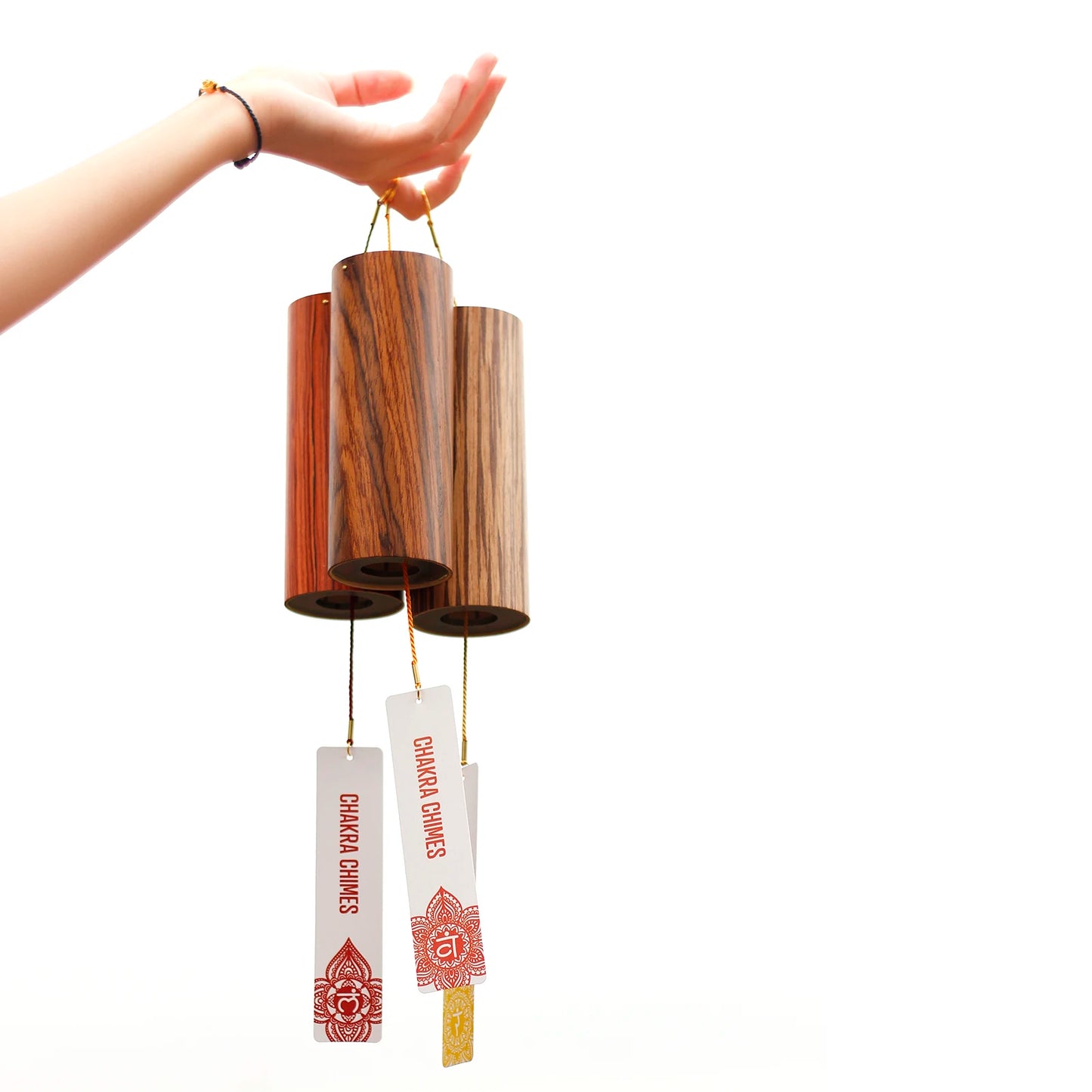 Natural Bamboo Chakra Wind Chimes for Zen Meditation