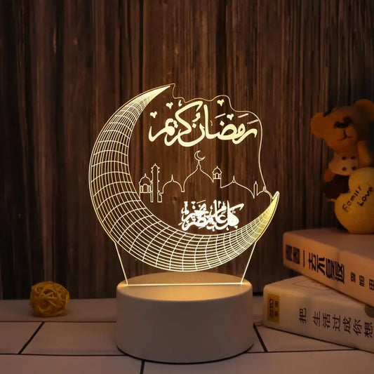 Eid Mubarak 3D LED Night Light