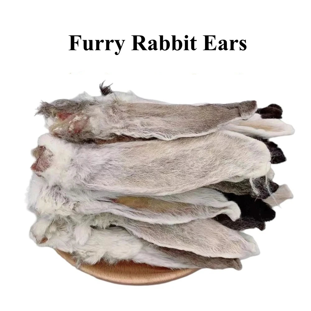 200g Furry Rabbit Ears Dog Treats - Teeth Cleansing & Training