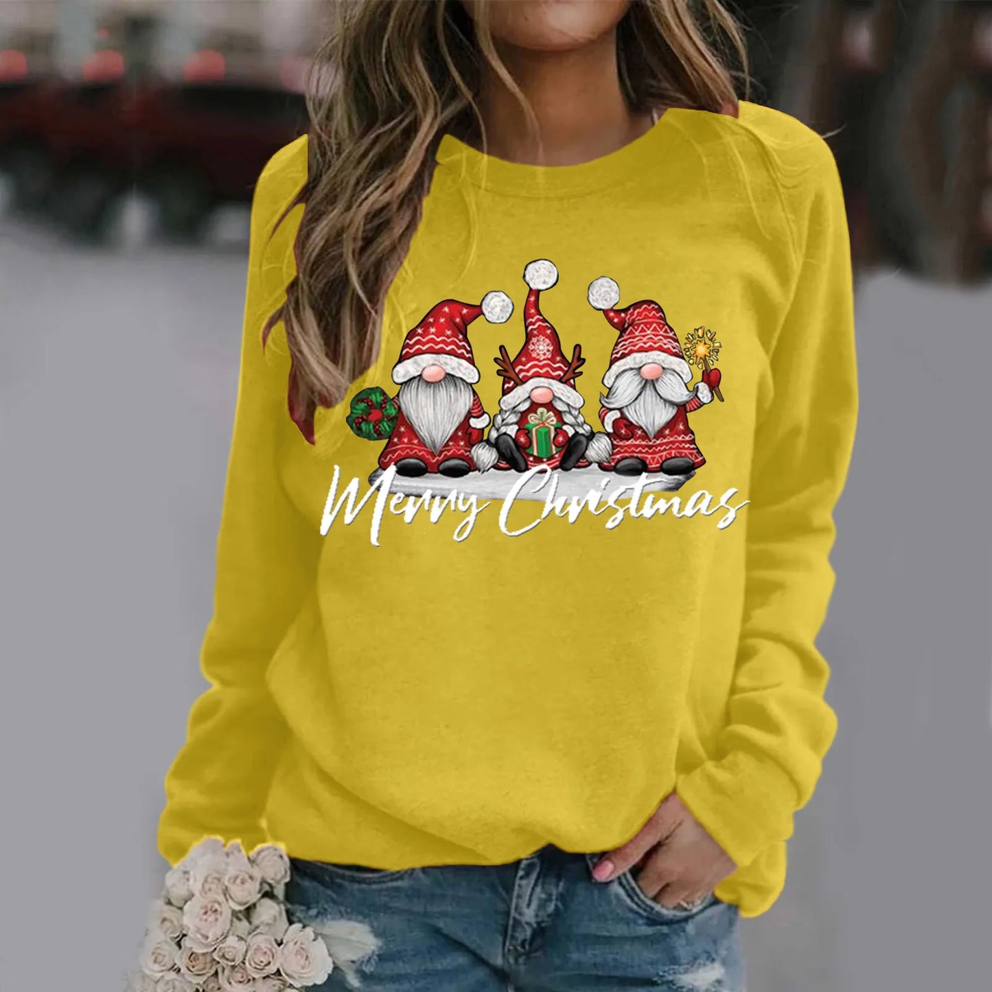 Santa Claus Print Christmas Hoodies