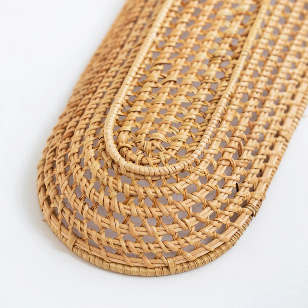 Handwoven Rattan Storage Tray Set