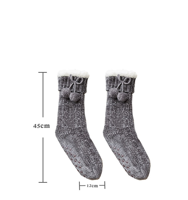 Winter Velvet Leg Warmer Socks