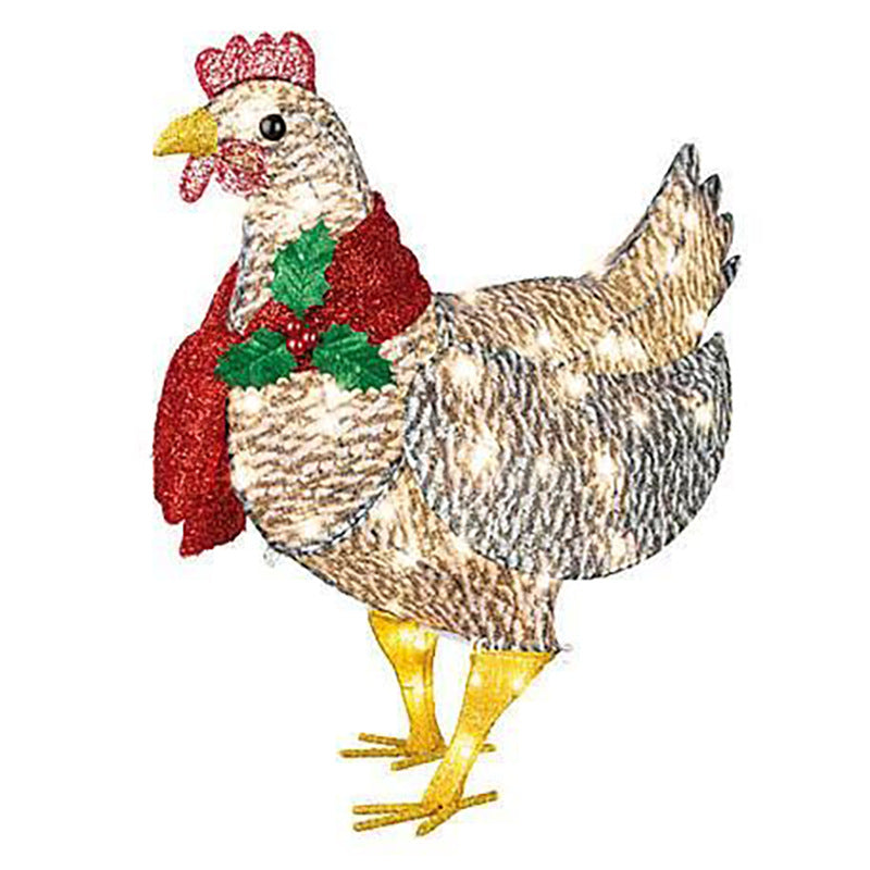 Holiday Chicken Scarf Decoration