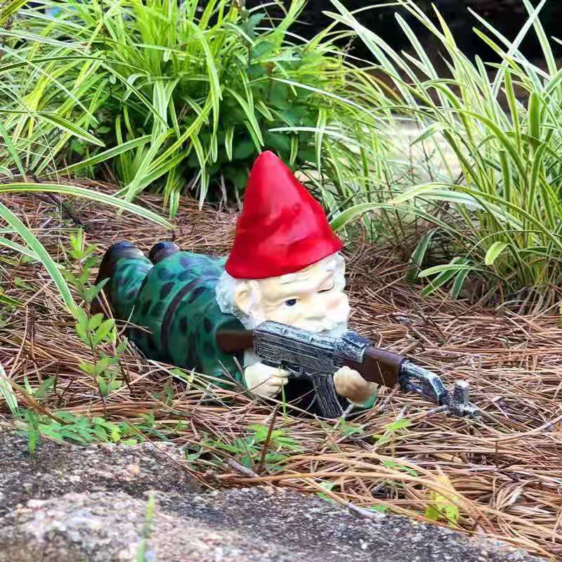 Cute Cartoon Garden Gnome Statue