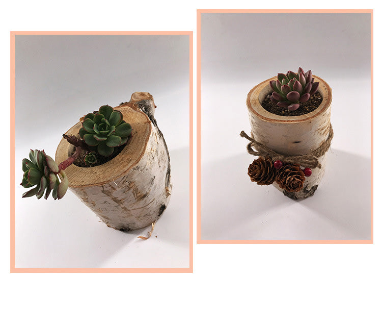 Premium Wood Planters Set