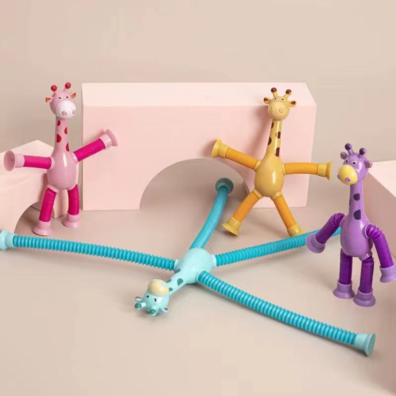 Giraffe Tubes Sensory Toy - Stress Relief & Fun